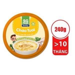 Cháo Tươi Baby gà thảo mộc hạt sen 240g