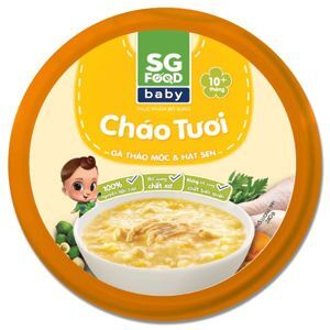 Cháo Tươi Baby gà thảo mộc hạt sen 240g