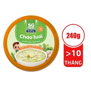 Cháo tươi Baby sò điệp rau ngót Nhật 240g