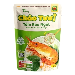 Cháo tươi baby tôm, rau ngót nhật SG Food 240g