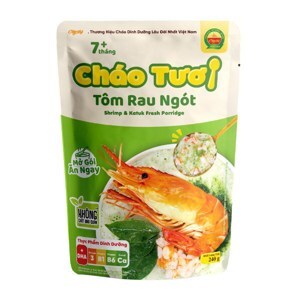 Cháo tươi baby tôm, rau ngót nhật SG Food 240g