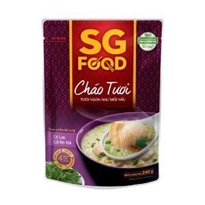 Cháo tươi cá lóc và cải bó xôi SG Food gói 270g (6 tháng)