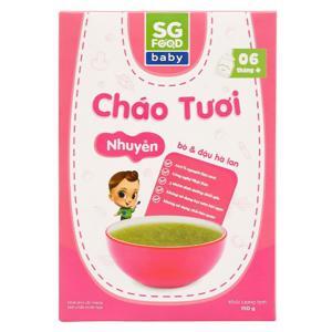 Cháo tươi nhuyễn Sài Gòn Food bò và đậu hà lan 150g (Trên 6 tháng)