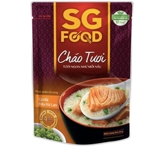 Cháo tươi SG Food vị cá hồi, đậu hà lan - 270g