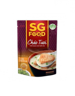 Cháo tươi SG Food vị cá hồi, đậu hà lan - 270g