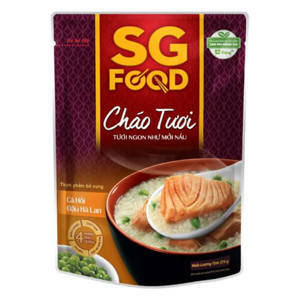 Cháo tươi SG Food vị cá hồi, đậu hà lan - 270g