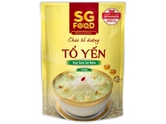 Cháo tươi SG Food vị tổ yến, hạt sen lá dứa- 270g (Trên 6 tháng)