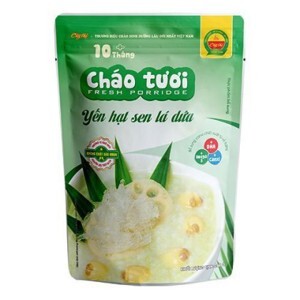 Cháo tươi SG Food vị tổ yến, hạt sen lá dứa- 270g (Trên 6 tháng)