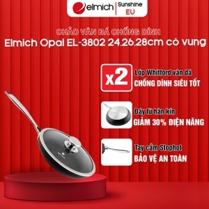 Chảo vân đá chống dính Elmich Opal EL-3802 2353802 24cm