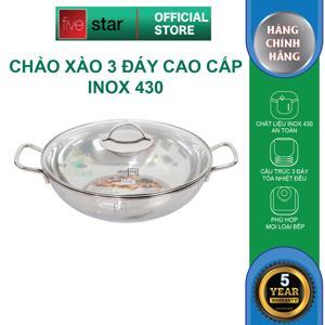 Chảo xào 3 đáy nắp kính Fivestar W32-3DG