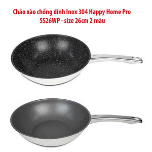 Chảo xào chống dính Inox 26cm SS26WP-GR