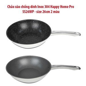 Chảo xào chống dính Inox 26cm SS26WP-GR