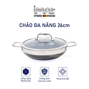 Chảo xào đa năng inox Blackcube - 26cm