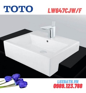 Chậu bán âm bàn Toto LW647CJWF