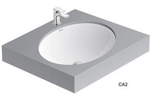 Chậu lavabo âm bàn Viglacera CA2