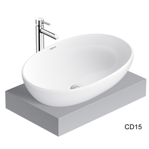 Chậu rửa bàn đá Viglacera CD15