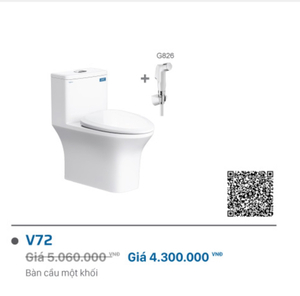 Chậu rửa đặt bàn Viglacera V72