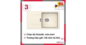 Chậu đá Hafele  570.30.930  765mm