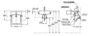 Chậu rửa bán âm bàn ToTo LW642CJ