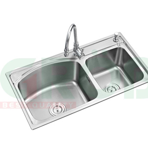 Chậu inox 2 hố GS304-7843R