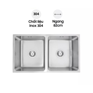 Chậu inox Hafele HS19-SSN2S90S