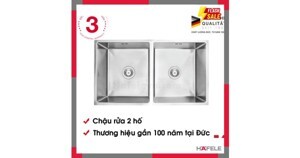 Chậu inox Häfele HS19-SSN2S90M