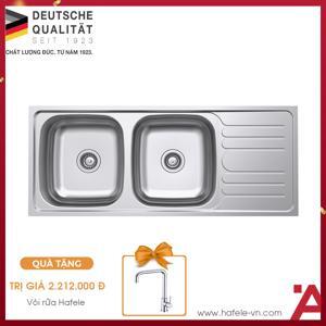 Chậu inox Häfele HS20-SSD2R90