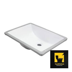 Chậu lavabo âm bàn sứ trắng Navier NV-420