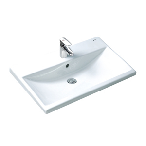 Chậu lavabo bán âm bàn inax GL-2397V