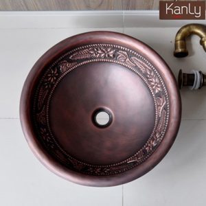 Chậu lavabo bằng đồng Kanly RSC304