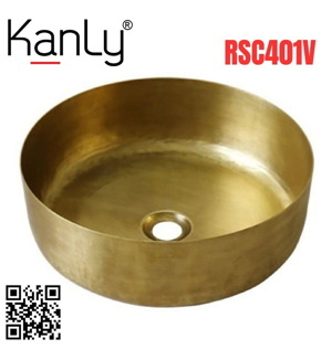 Chậu lavabo bằng đồng Kanly RSC401V