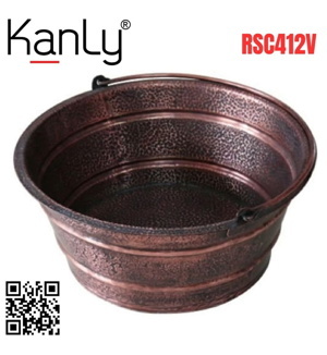 Chậu lavabo bằng đồng Kanly RSC412V