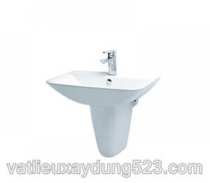 Chậu lavabo Caesar chân treo L2365-P2443