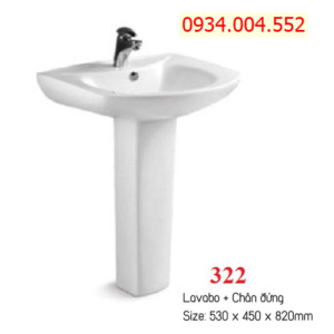 Chậu lavabo chân đứng Kassani 322