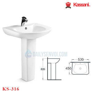 Chậu lavabo chân đứng Kassani 322