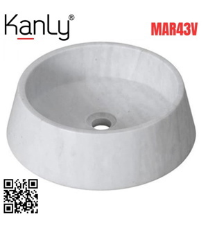 Chậu lavabo đá tự nhiên Kanly MAR43V