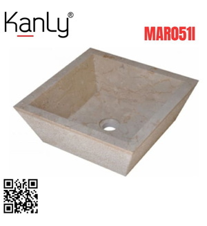 Chậu lavabo đá tự nhiên Kanly MAR051i