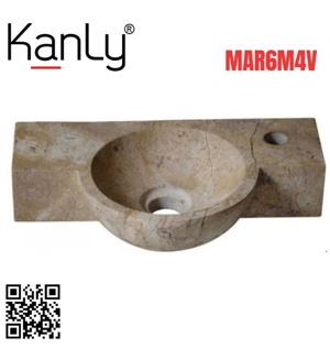 Chậu lavabo đá tự nhiên mini Kanly MAR6M4V