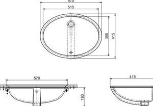 Chậu lavabo đặt bàn Hafele 588.64.050