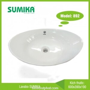 Chậu lavabo đặt bàn Sumika 892