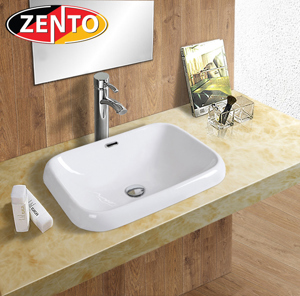 Chậu lavabo dương vành Zento LV26109