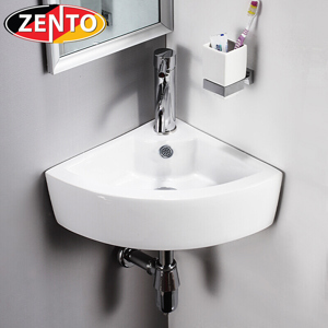 Chậu lavabo góc treo tường Zento LV6096