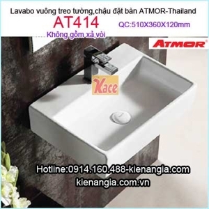 Chậu lavabo treo tường ATMOR AT414