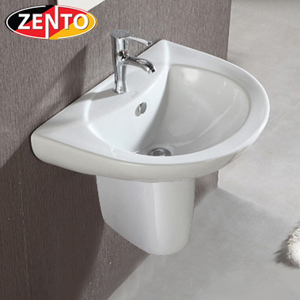 Chậu Lavabo treo tường chân lửng Zento LV6080-1