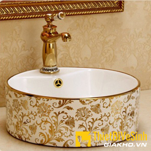 Chậu lavabo tròn đặt bàn Navier NV-406