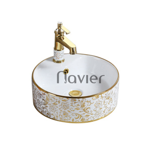 Chậu lavabo tròn đặt bàn Navier NV-406