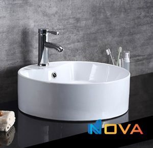 Chậu lavabo tròn đặt bàn Navier NV-401