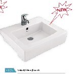 Chậu rửa Lavabo đặt trên bàn đá Viglacera CD5