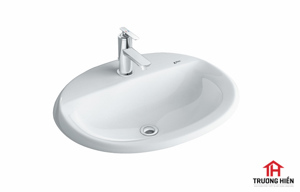 Chậu rửa âm bàn 1 lỗ Inax L-2395VFC