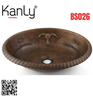 Chậu rửa bằng đồng Kanly BS026 (BS-026)